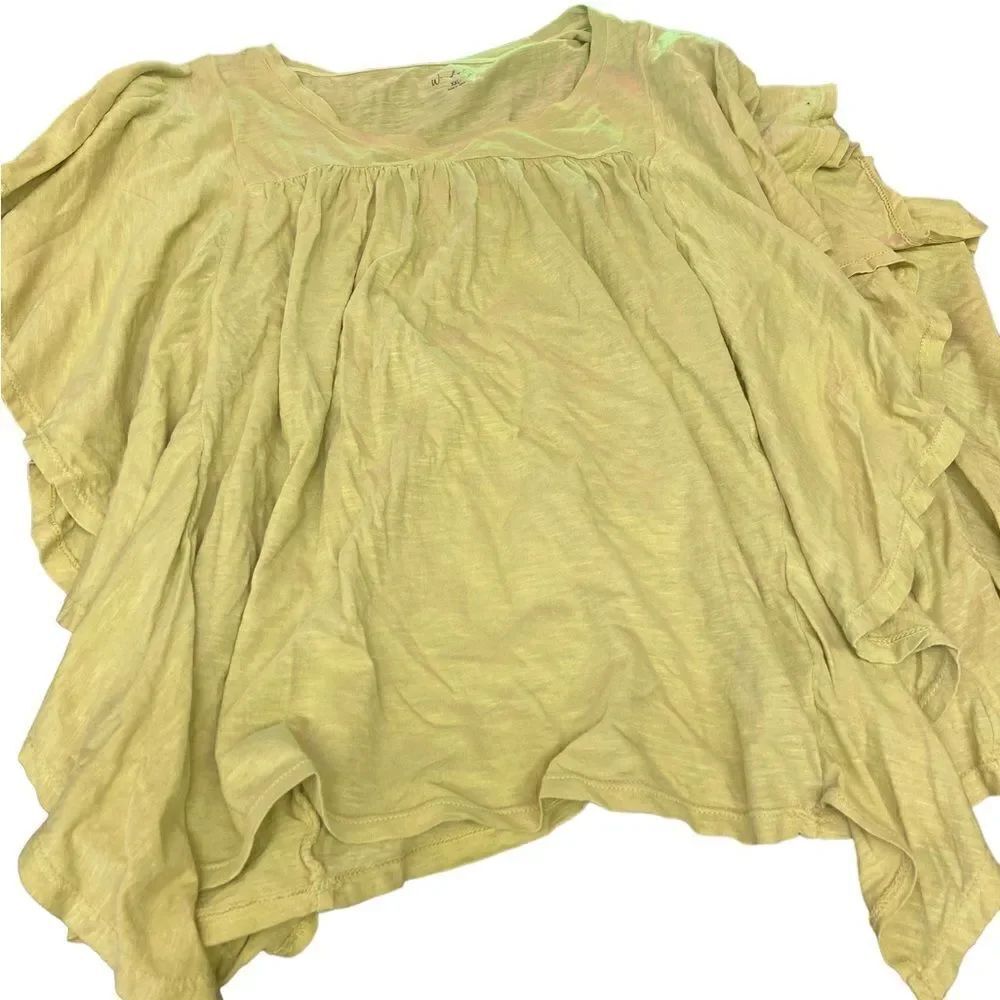 Wonderly new with tags XXl the tee shop kebab sage fall transition ruffle tee